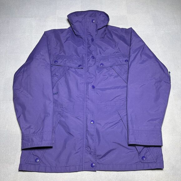 Vintage REI Outdoor Hiking Purple Nylon‎ Gore-Tex Jacket Women's Size 10 - Picture 1 of 16